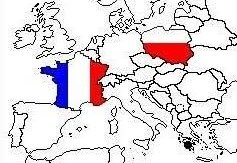 Carte d’Europe : la proximité entre la France et la Pologne
