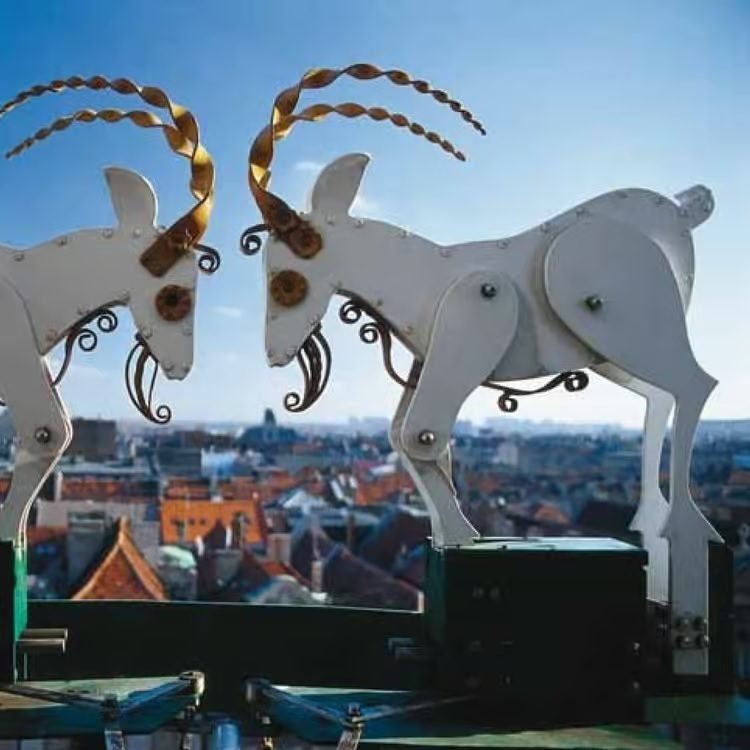 Les célèbres chèvres du Ratusz de Poznań